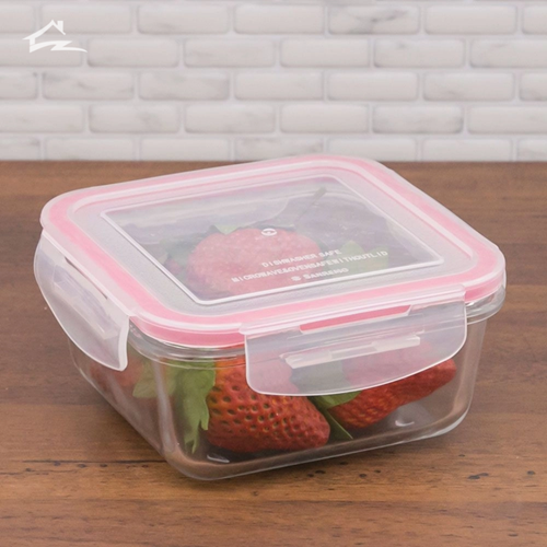 POTE DE VIDRO HERMETICO QUADRADO 800ML