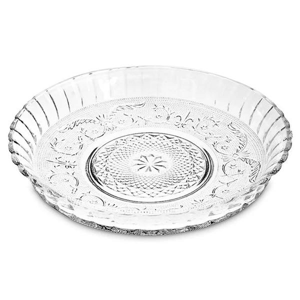 PRATO P/ BOLO VIDRO C/ BORDA 30X6CM ETILUX