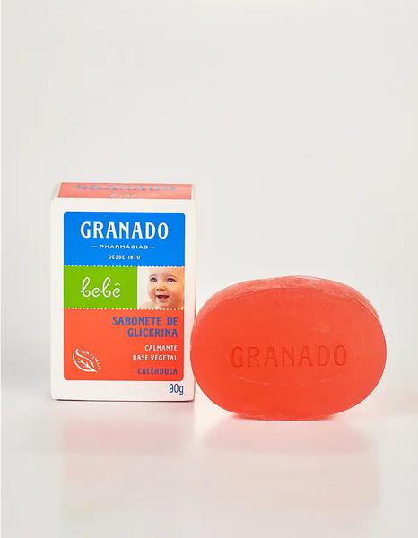 SABONETE BARRA DE GLICERINA CALENDULA GRANADO BEBE 90G