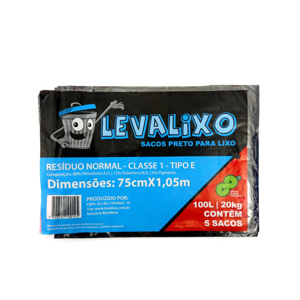 SACOS LIXO LEVALIXO 100LT