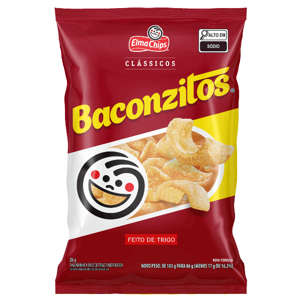 SALG DE TRIGO ELMA CHIPS BACONZITOS CLÁSSICOS 86G