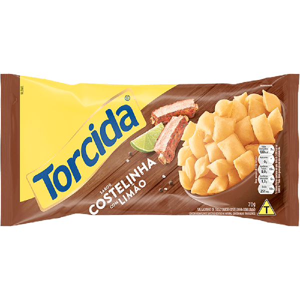 SALGADINHO TORCIDA COSTELINHA LIMAO 70G