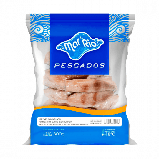 SARDINHA RIOMAR ESPALMADA 800G
