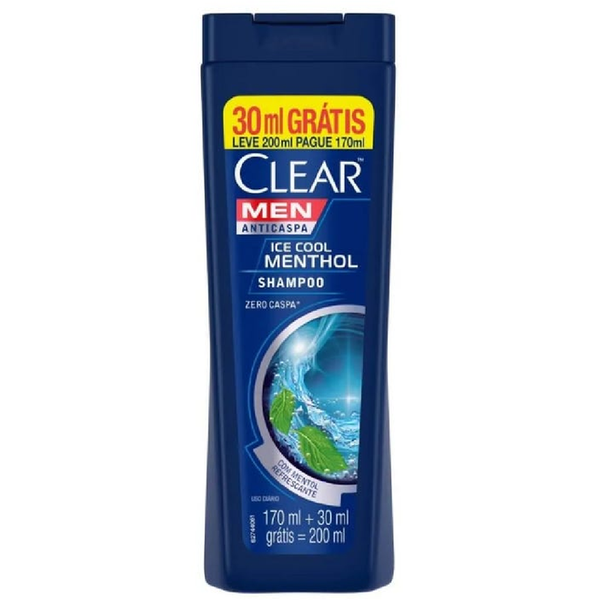 SHAMPOO  CLEAR ICE COOL MENTHOL LV200PG170ML
