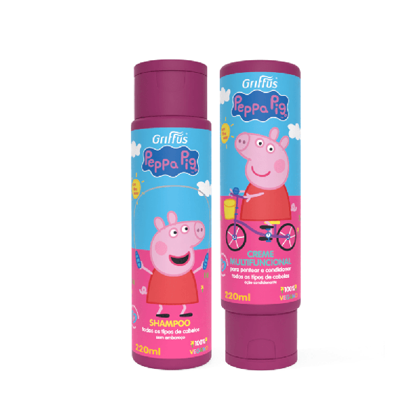 SH PEPPA S/ EMB ROSA 220ML