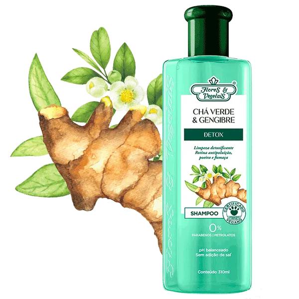SHAMPOO FLORES E VEGETAIS DETOX CAPILAR C.O.310ML
