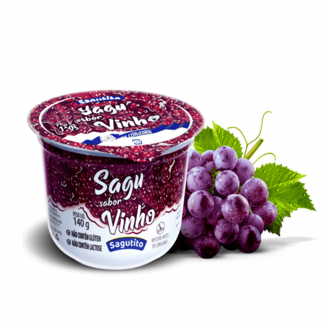 SOBREMESA TAPIOCA SAGUTITO VINHO 140G
