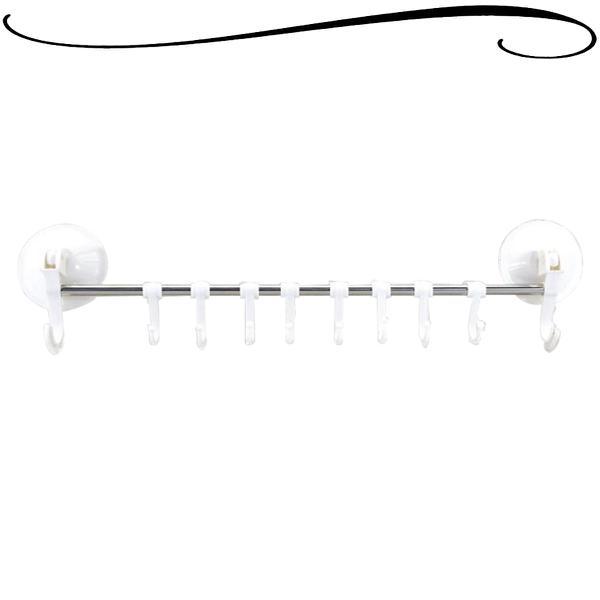 SUPORTE UTENSILIOS PAREDE 8 GANCHOS SORTIDO