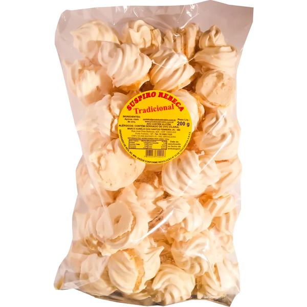 SUSPIRO CASEIRO SABOR MORANGO REBECA 200G