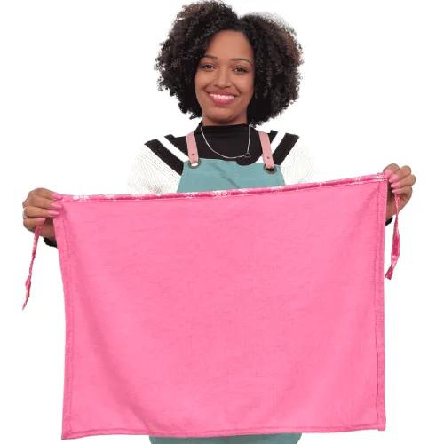 TOALHA DE MICROFIBRA 48X58 ROSA