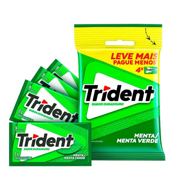 TRIDENT BAG C/4 MENTA VERDE 8G