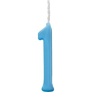 VELA PARABENS AZUL NUMERO 1