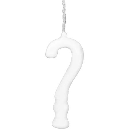 VELA PARABENS BRANCA INTERROGACAO