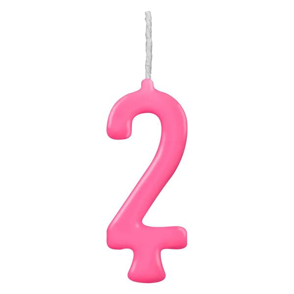 VELA PARABENS PINK NUMERO 2