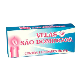 VELAS SAO DOMINGOS N 5 VERDE C/8 UN