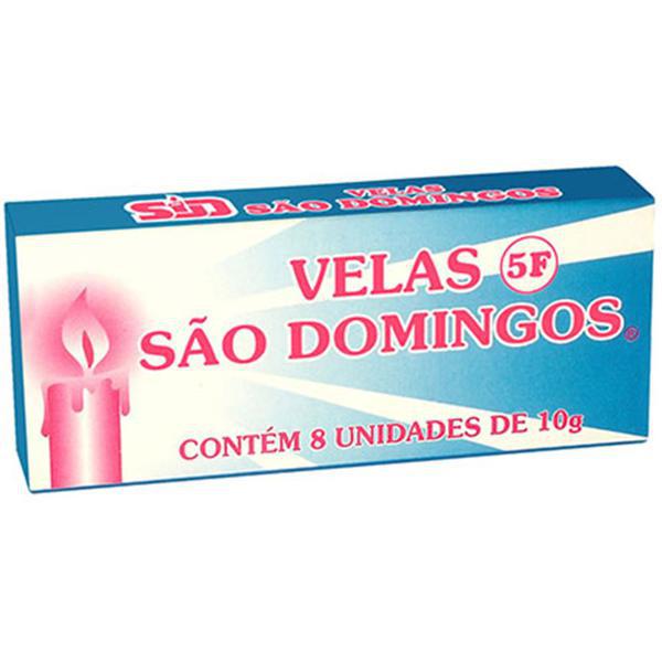 VELAS SAO DOMINGOS N 5 VERMELHA C/8 UN
