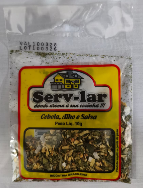 CEBOLA ALHO E SALSA  10GR SERV-LAR