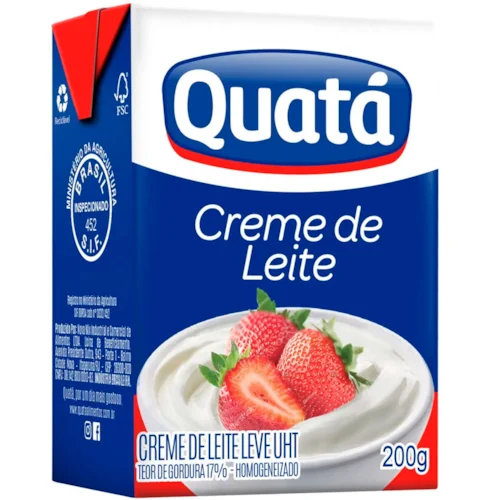 CREME DE LEITE QUATA 200G TP