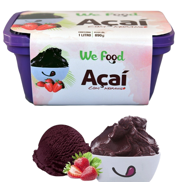 AÇAÍ WE FOOD MORANGO 1L