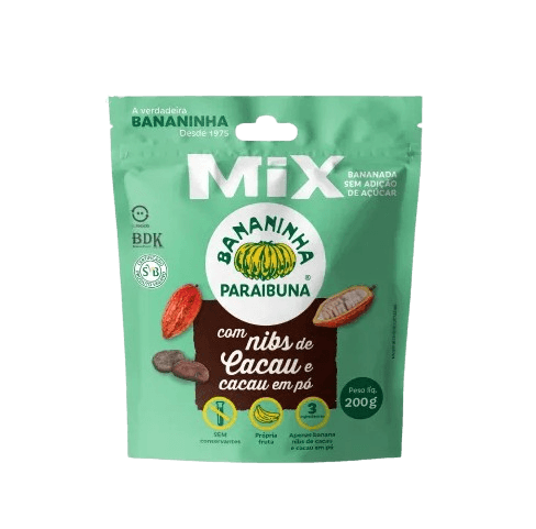 BANANINHA NIBS DE CACAU S/ACUCAR 200G