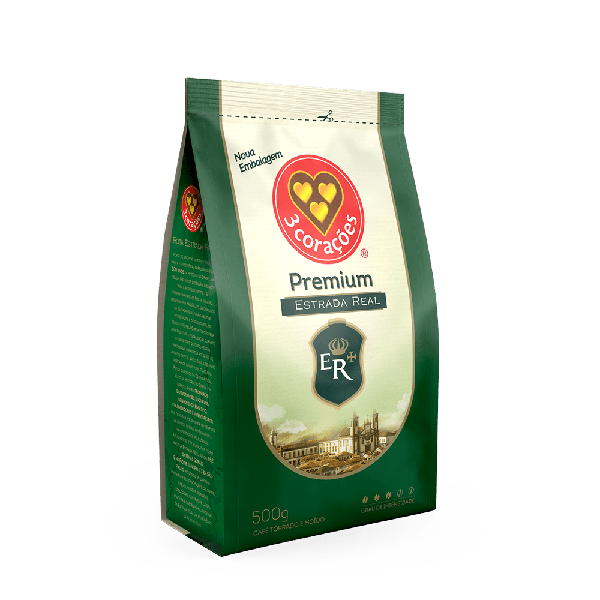 CAFÉ 3 CORAÇÕES 500G PREMIUM ESTRADA REAL