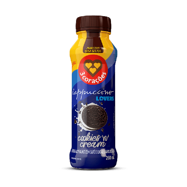 CAPPUCCINO PRONTO COOKIES 'N' CREAM 3 CORAÇÕES 260ML