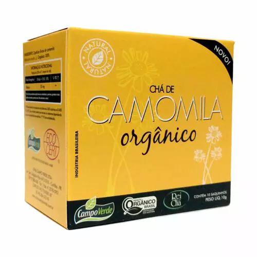CHÁ CAMPO VERDE 10G CAMOMILA ORGÂNICO