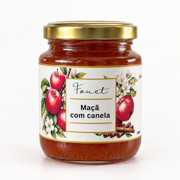 GELEIA MAÇÃ E CANELA 230G FOUET
