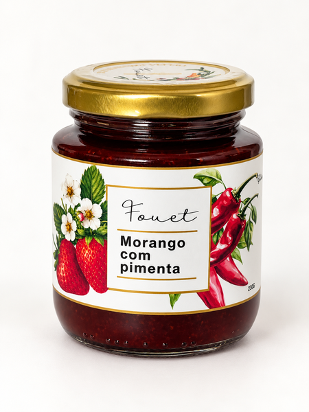 GELEIA MORANGO PIMENTA 230G FOUET
