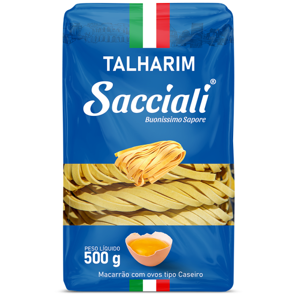 MASSA CASEIRA TALHARIM 500G SACCIALI