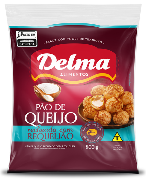 PAO DE QUEIJO RECH. REQUEIJAO 800GR DELMA