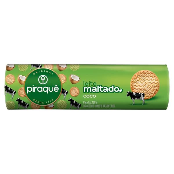 PIRAQUE BISC LEITE MALTADO E COCO 132G