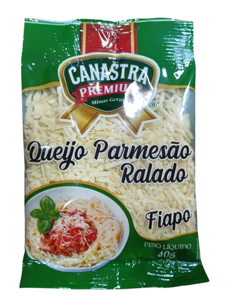 QUEIJO PARMESÃO RALADO FIAPO 40G CANASTRA PREMIUM