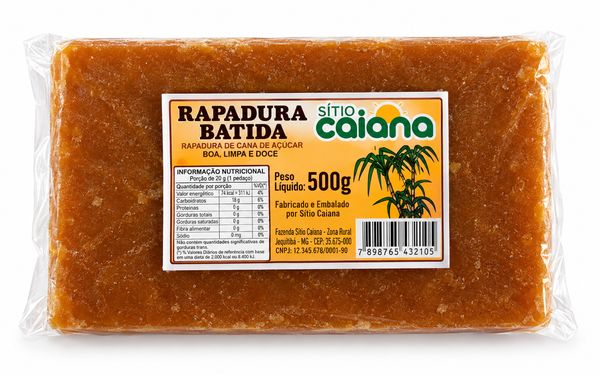 RAPADURA BATIDA SITIO CAIANA 500G