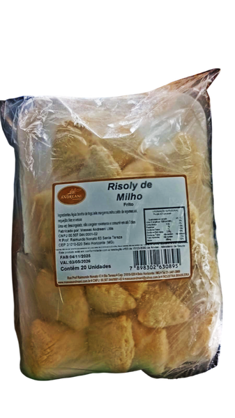 RISOLE DE MILHO C/ REQUEIJAO 20UN ANDREANI MASSAS