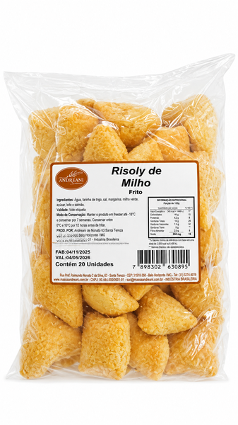 RISOLY DE MILHO C/ REQUEIJÃO 20UN ANDREANI