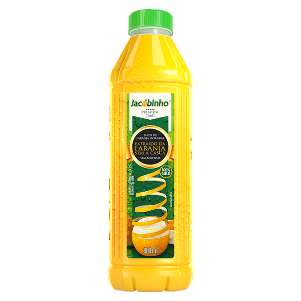 SUCO LARANJA INTEGRAL 900ML JACOBINHO PREMIUM