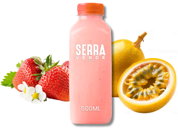 SUCO DE MARACUJÁ C/ MORANGO 500ML