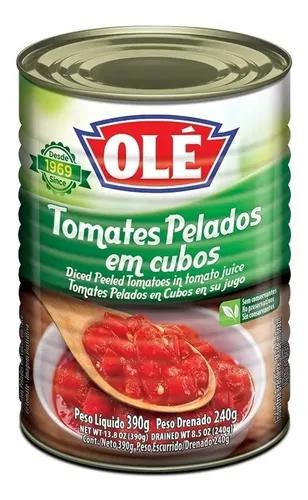 TOMATE PELADO OLE 240G CUBOS