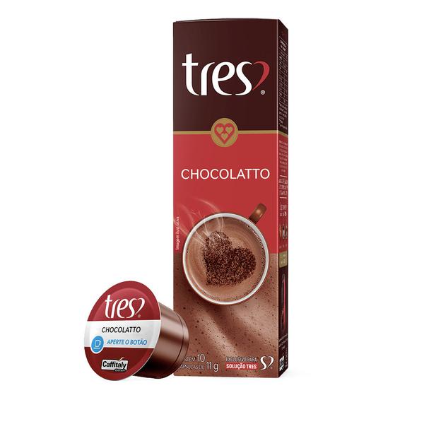 CAPSULA TRES COR 10C CHOCOLATE QUENTE 10