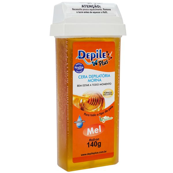 CERA DEPILE PLUS 140G MEL ROLLON
