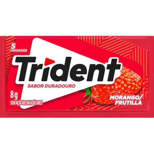 CHICLE TRIDENT MORANGO 8G