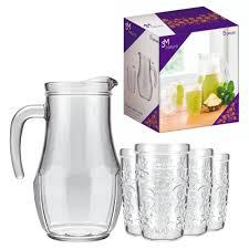 CONJUNTO JARRA E COPO NADIR NATURE 5PC