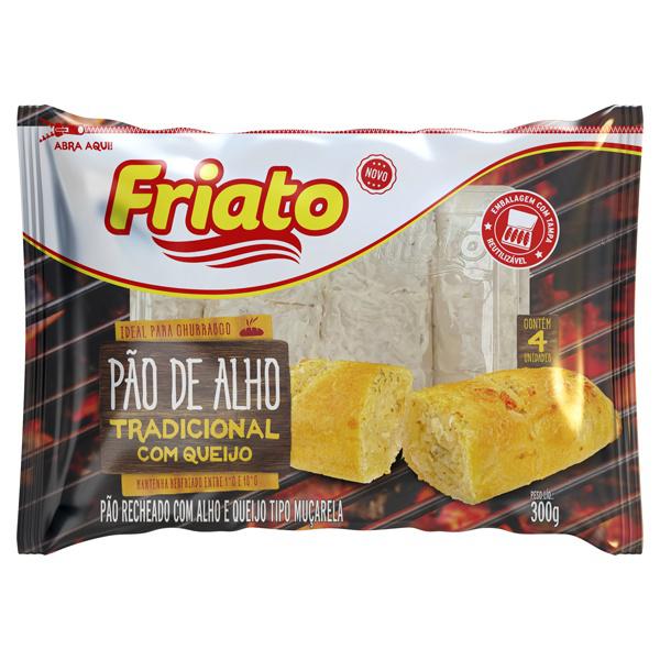 PÃO ALHO FRIATO 300G TRADICIONAL COM QUEIJO
