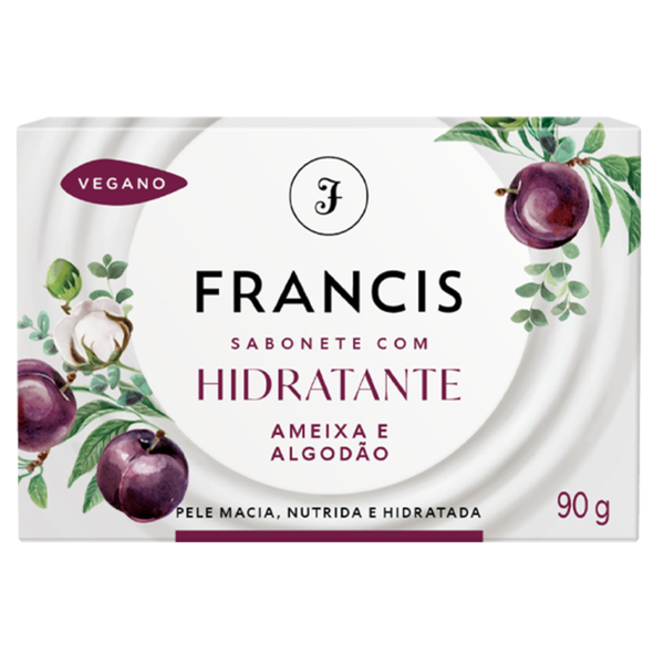 SABONETE FRANCIS 90G HIDRAT AMEIXA ALGODÃO