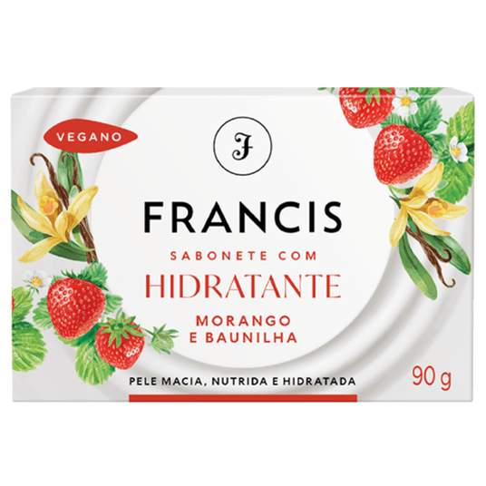 SABONETE FRANCIS 90G HIDRAT MORANGO BAUNILHA