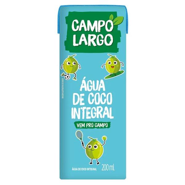 AGUA COCO CAMPO LARGO INTEGRAL CX 200ML