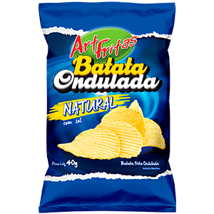 BATATA ART FRITAS ONDULADA 35G NATURAL
