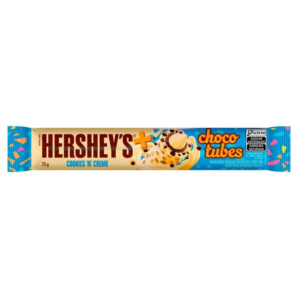 CHOC HERSHEYS CHOCOTUBES 25G COOKIES N´C