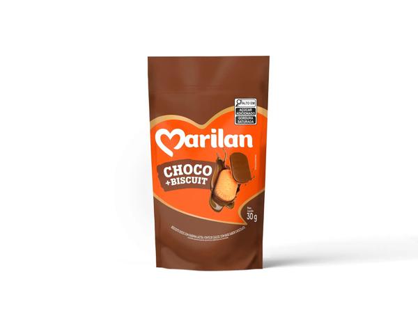BISC MARILAN CHOCO BISCUIT C/ FARINHA LACTEA 30G